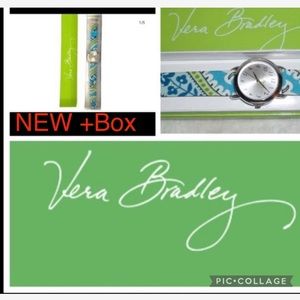 New Vera Bradley sport Watch green/Paisley Color